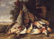 Jan  Fyt Dead Birds in a Landscape oil painting